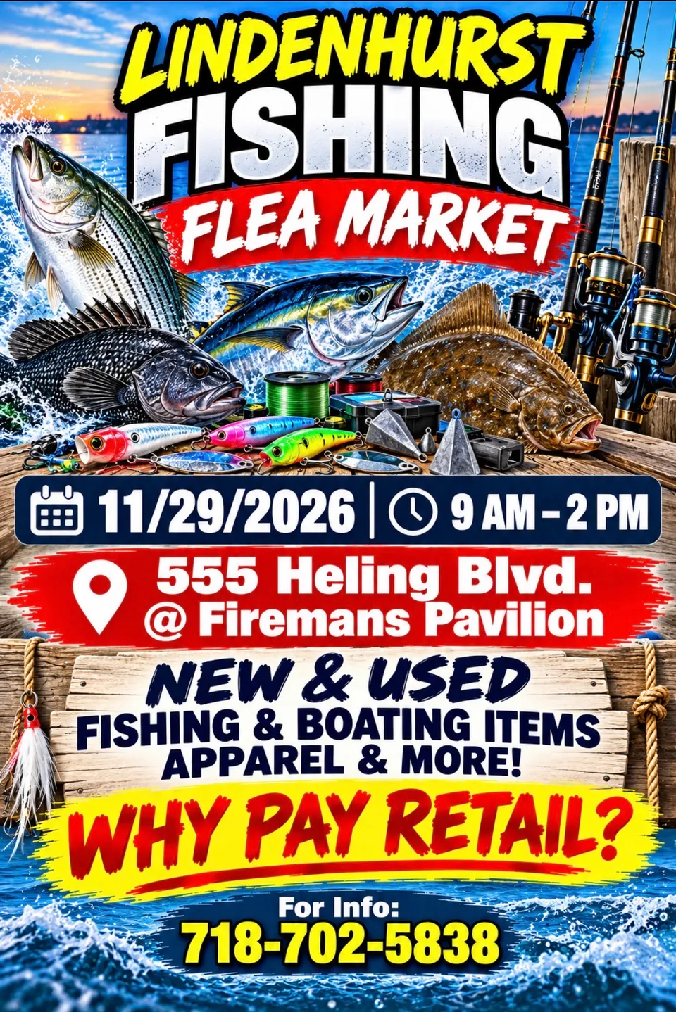 Flyer for Fishing Flea Market