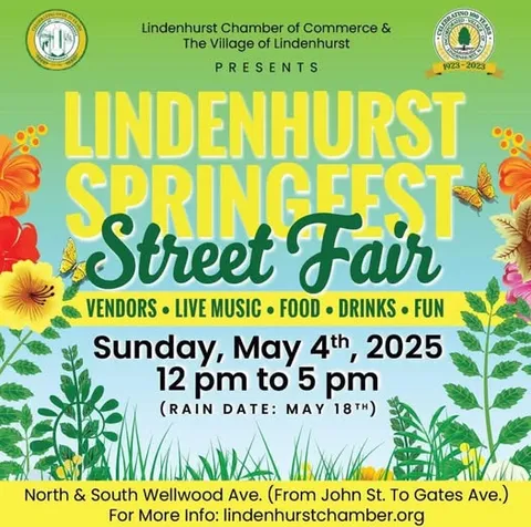 Flyer or image for Lindenhurst Springfest Street Fair