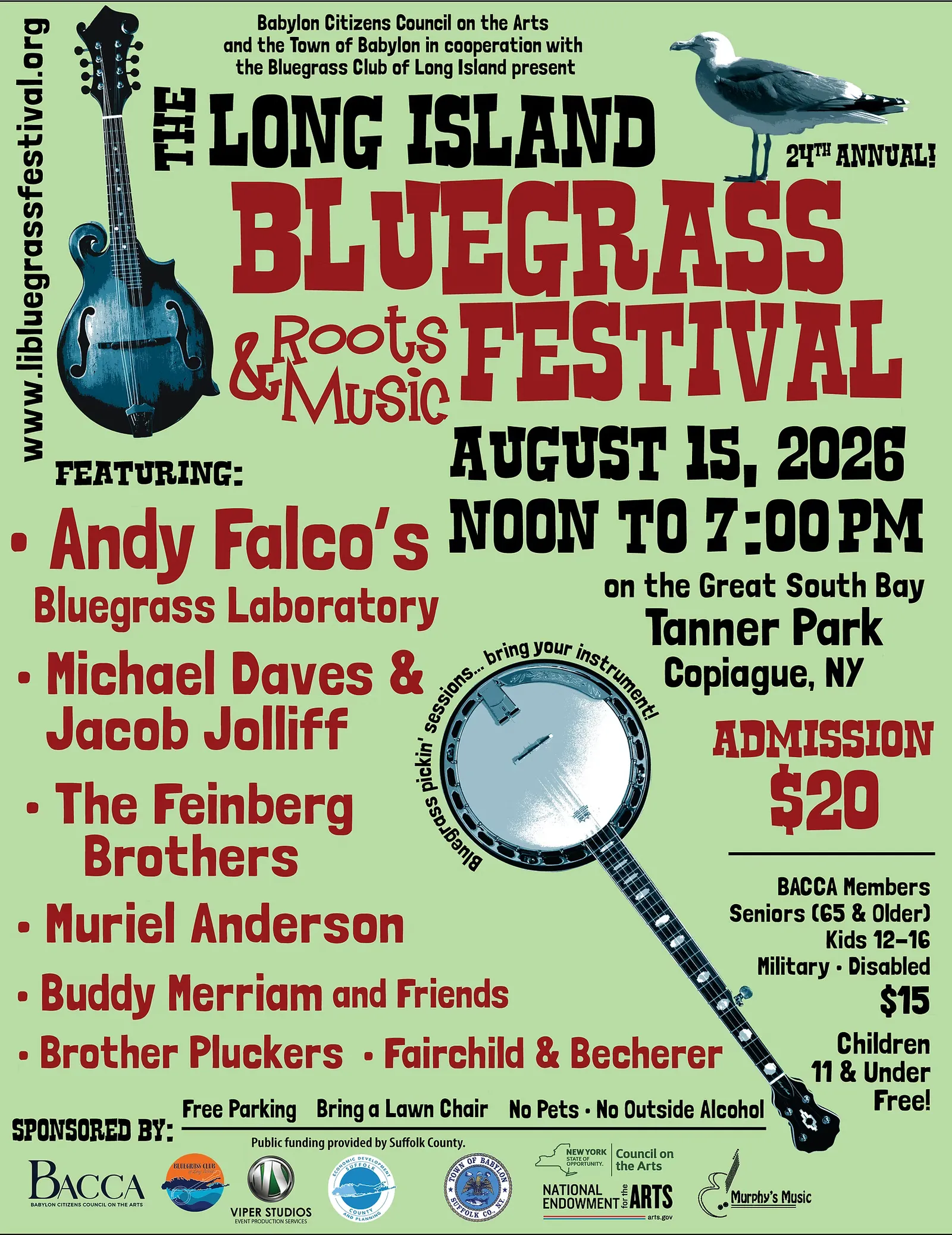 Image from the listing for Long Island Bluegrass & Roots Music Festival