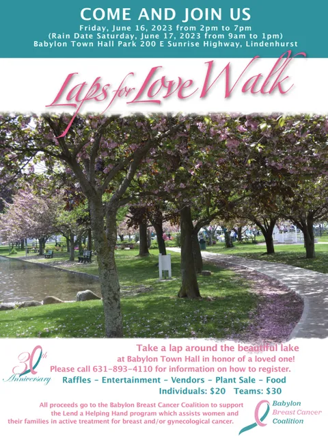Flyer or image for Laps for Love Walk