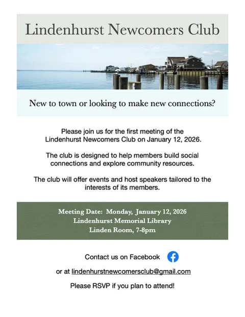 Flyer or image for Lindenhurst Newcomers Club