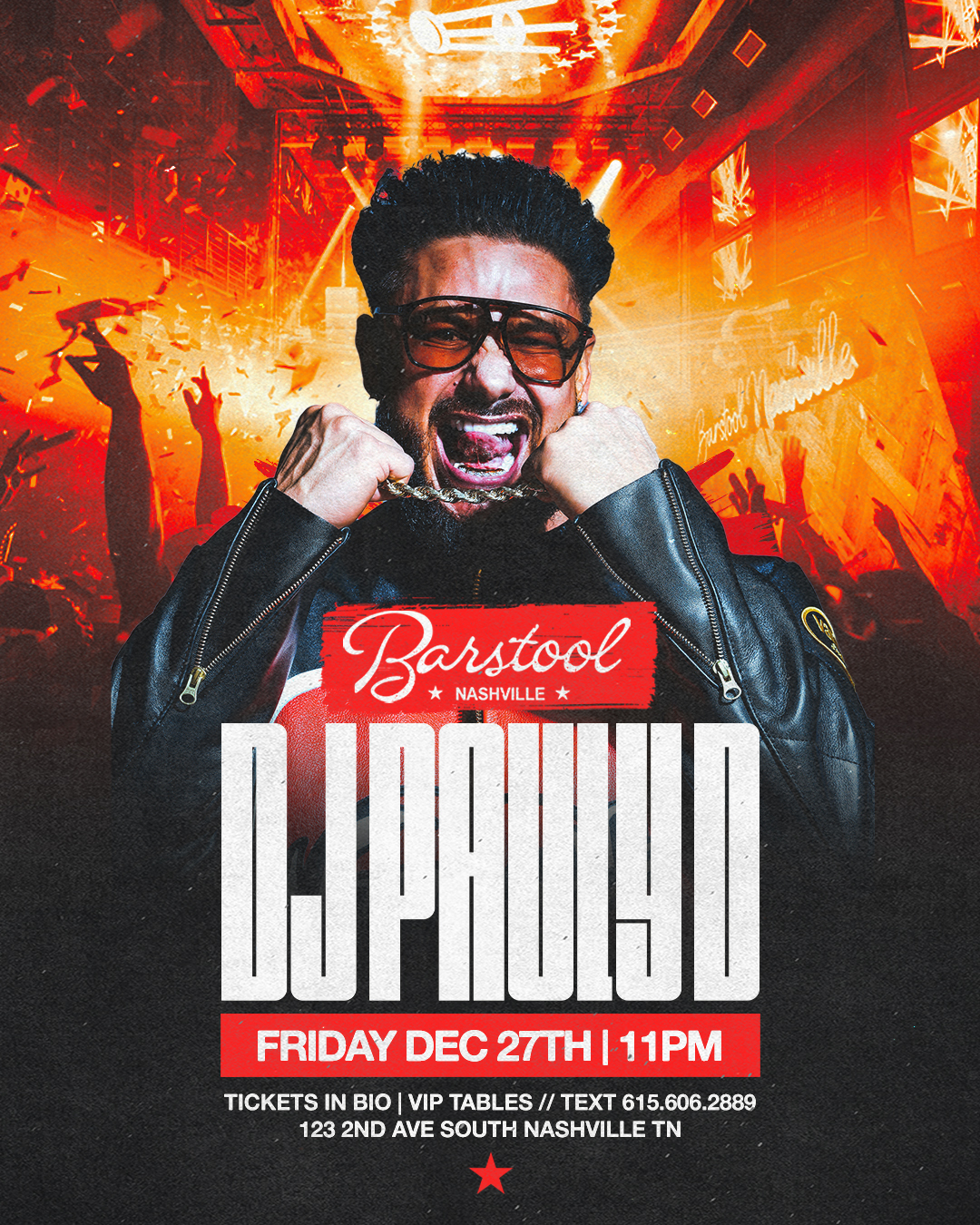 DJ PAULY D AT BARSTOOL NASHVILLE image