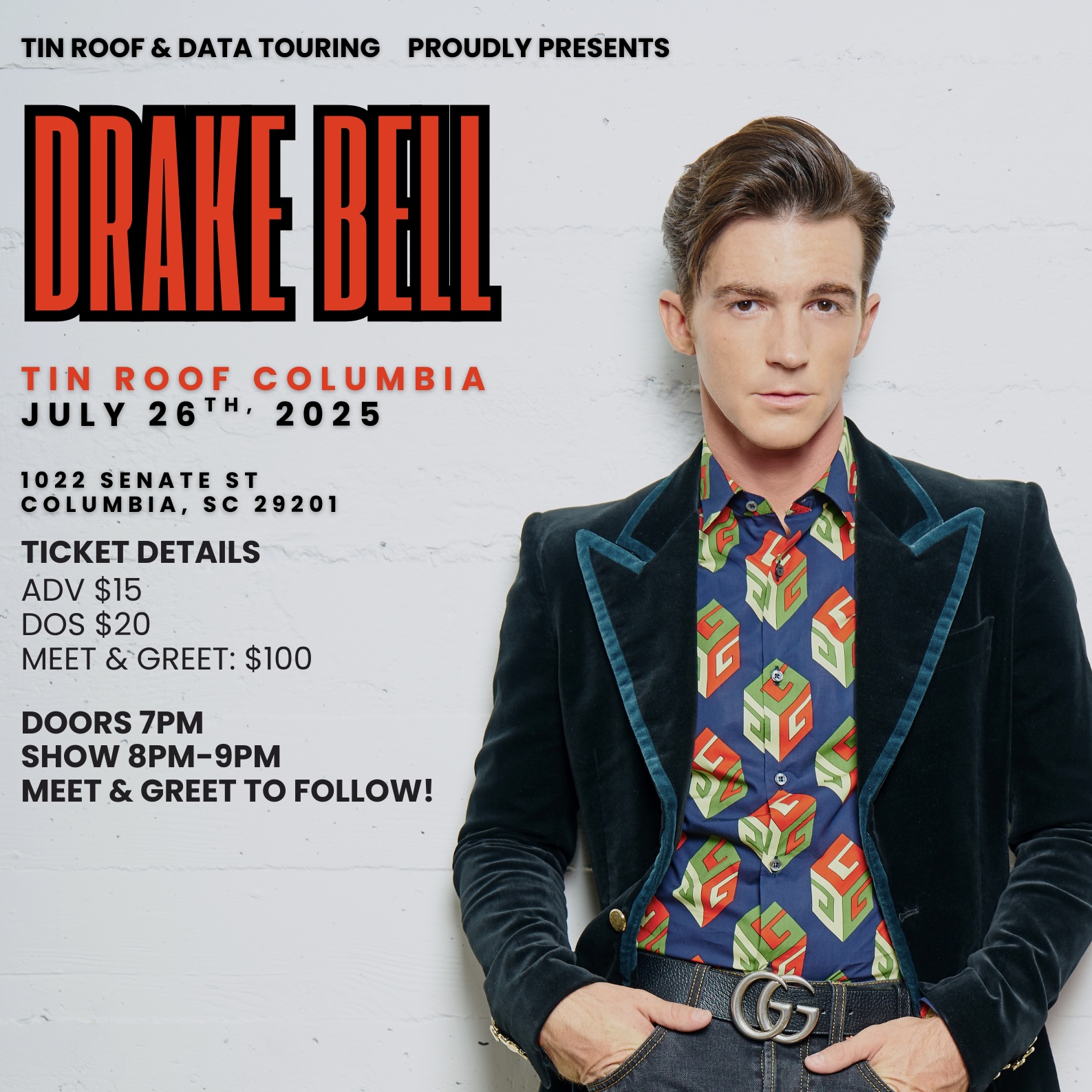 Drake Bell at Tin Roof Columbia!  image