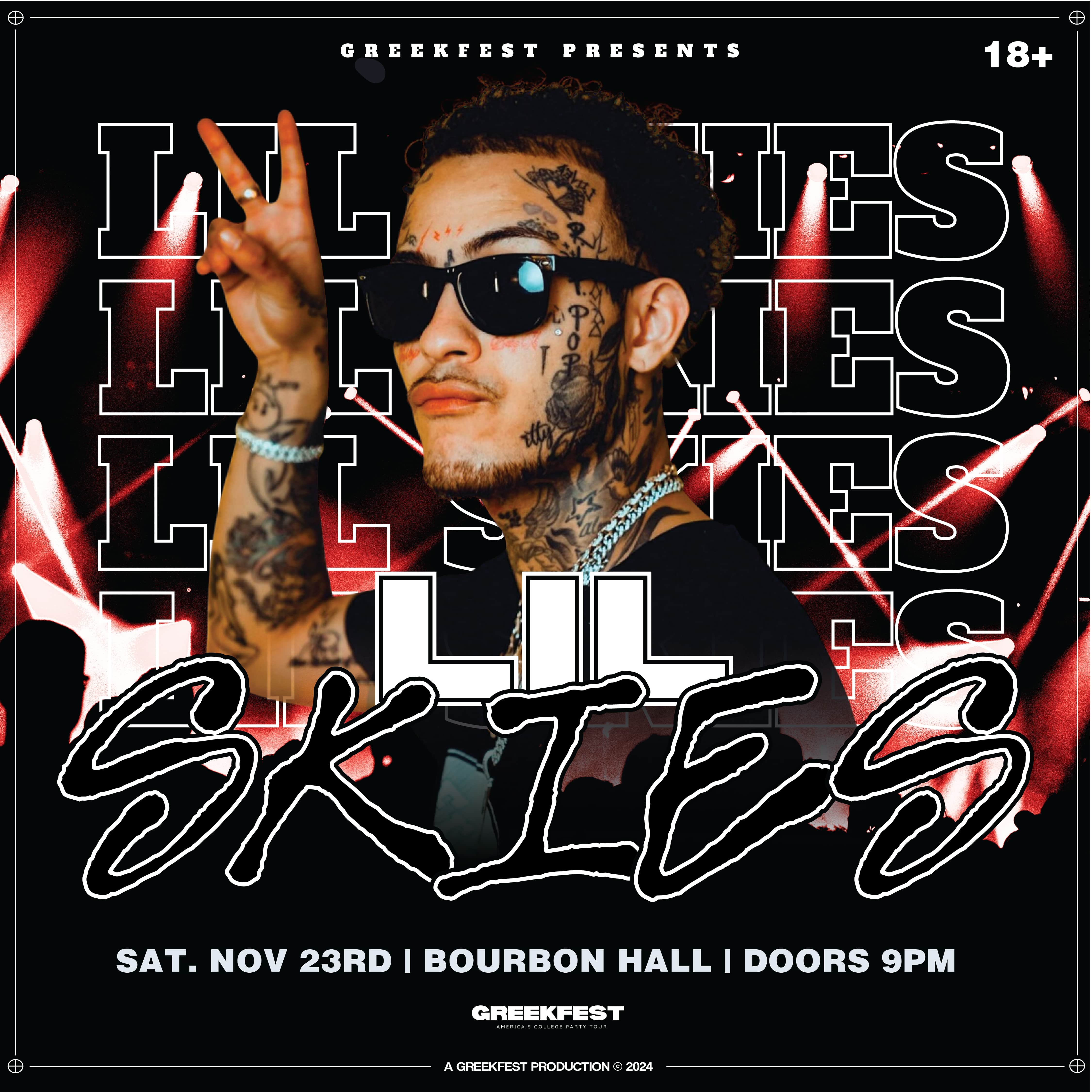 GreekFest Presents: Lil Skies @ Bourbon Hall!  image