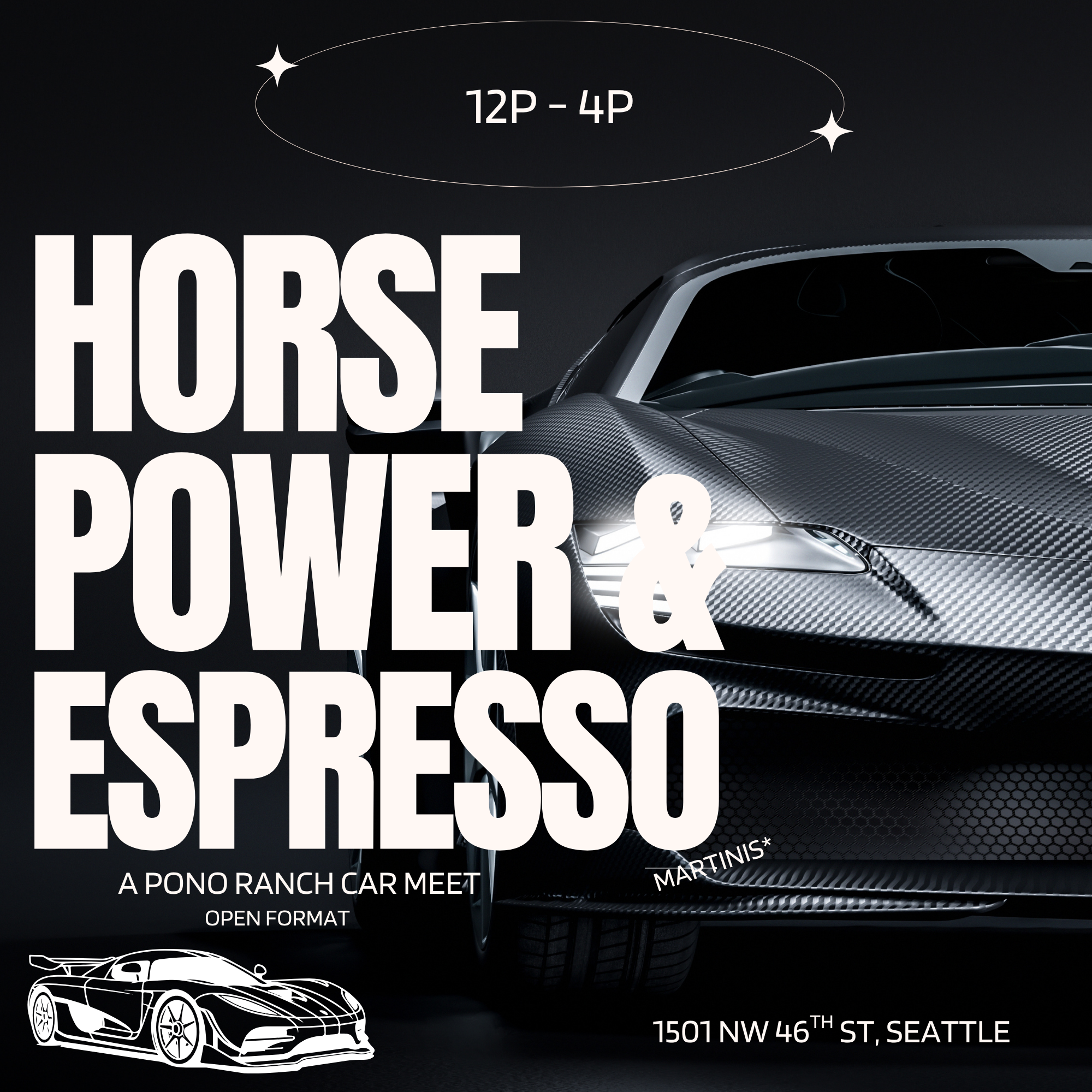 Horse Power & Espresso: A Pono Ranch Cars & Coffee image