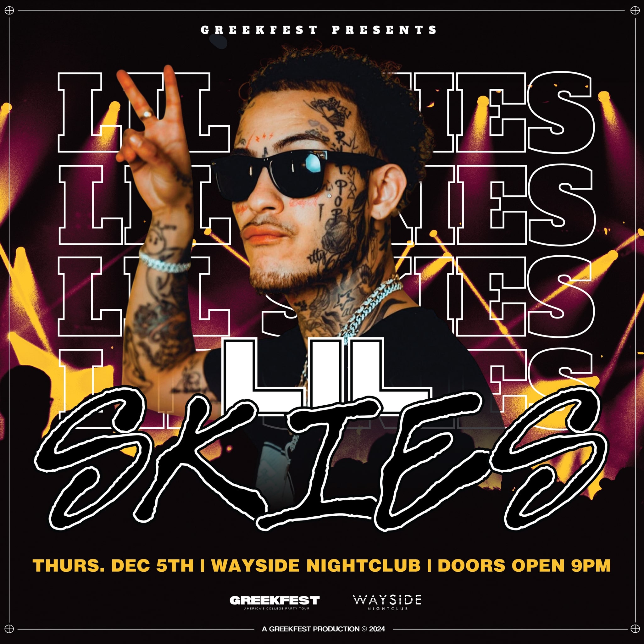 GreekFest Presents: Lil Skies @ Wayside Nightclub! image