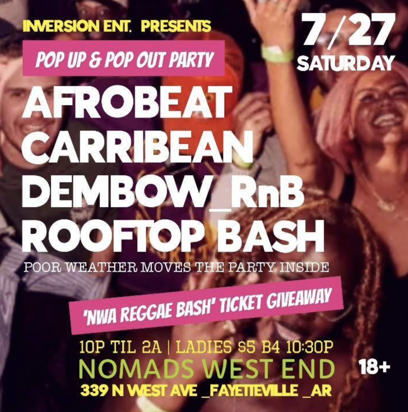 Afrobeat Caribbean Rooftop Bash image