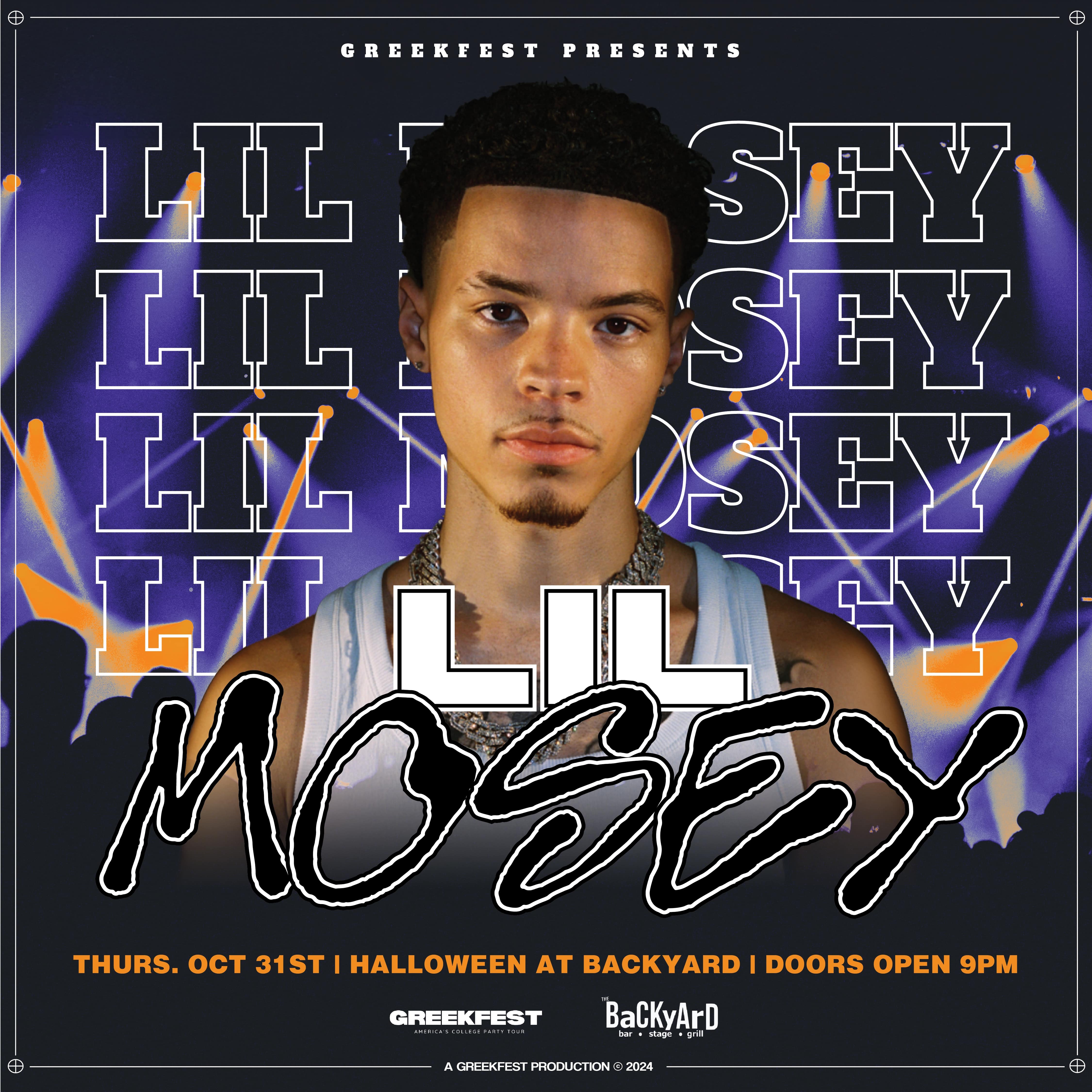 GreekFest Halloween: Lil Mosey @ The Backyard image