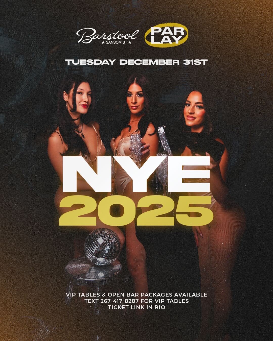 New Years Eve @ Barstool Sansom Street 2024/2025 image