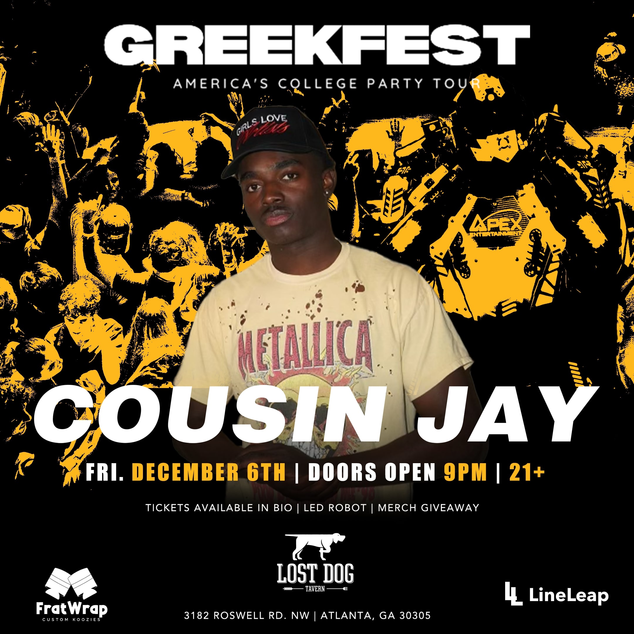 GreekFest Presents: COUSIN JAY @ Lost Dog! image