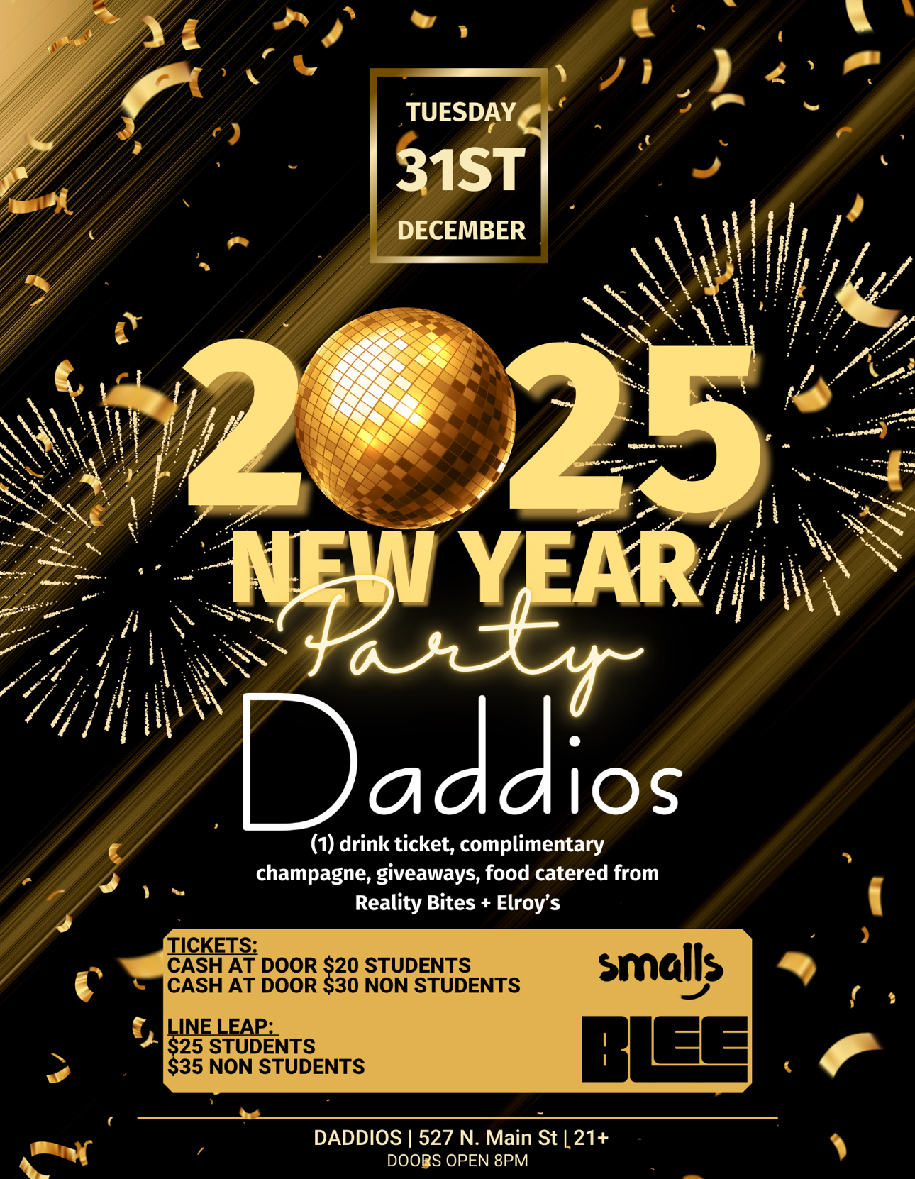 Daddios New Years Eve image