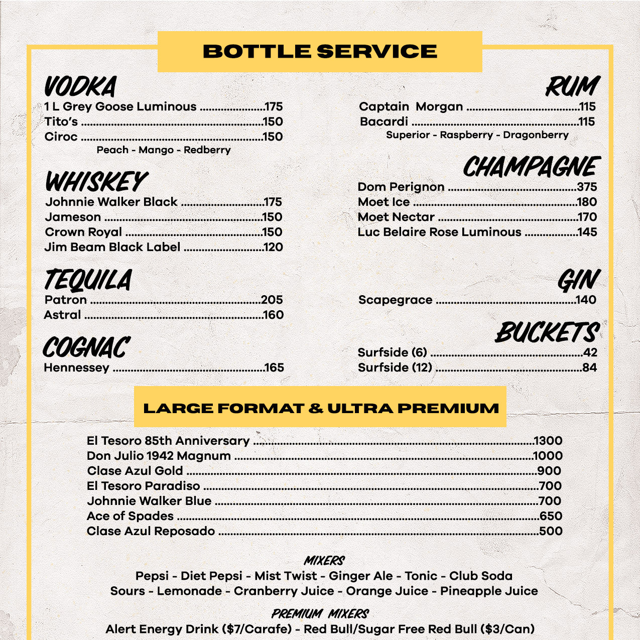 Bottle Service Table Sat Apr 27th image