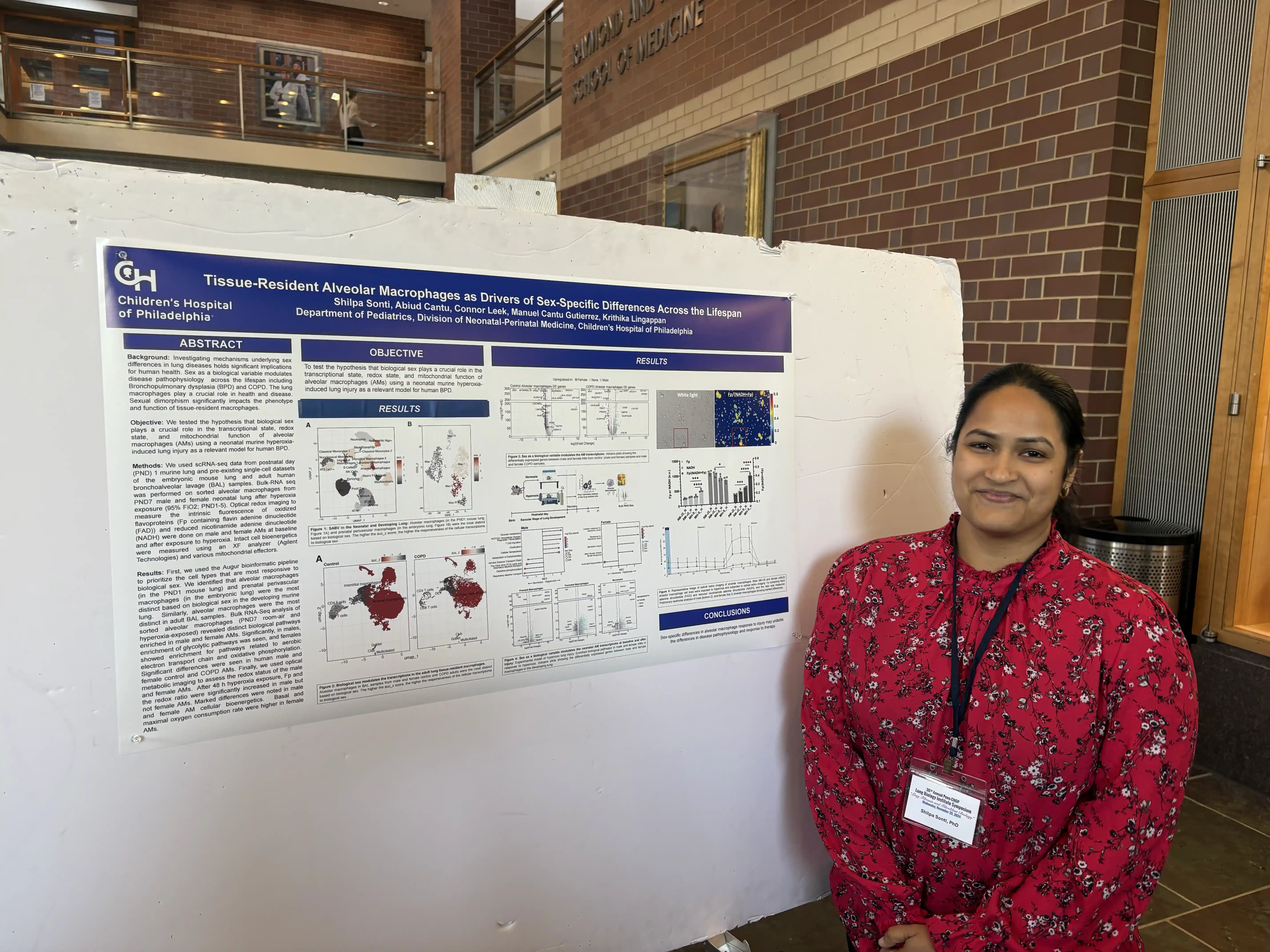 Shilpa at the Penn-CHOP Lung Biology Institute Annual Symposium