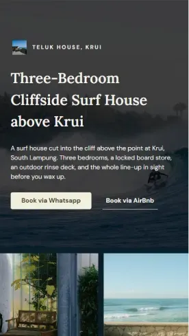 Cliffside, Surf House, Whole House — Villa & Rental thumbnail
