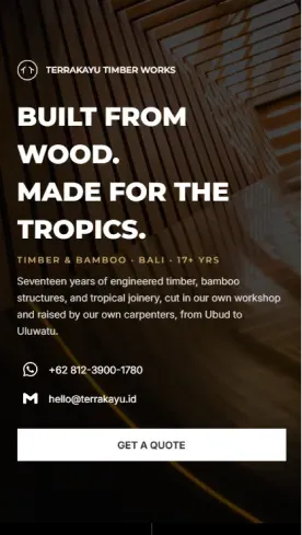 Terrakayu - Contractor & Trade Services Microsite thumbnail