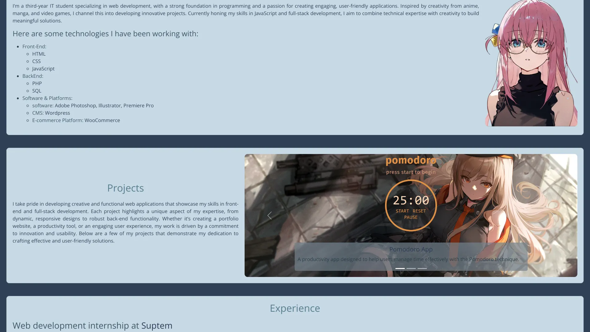 screenshot of more of Yasser Harrak's portfolio and their work