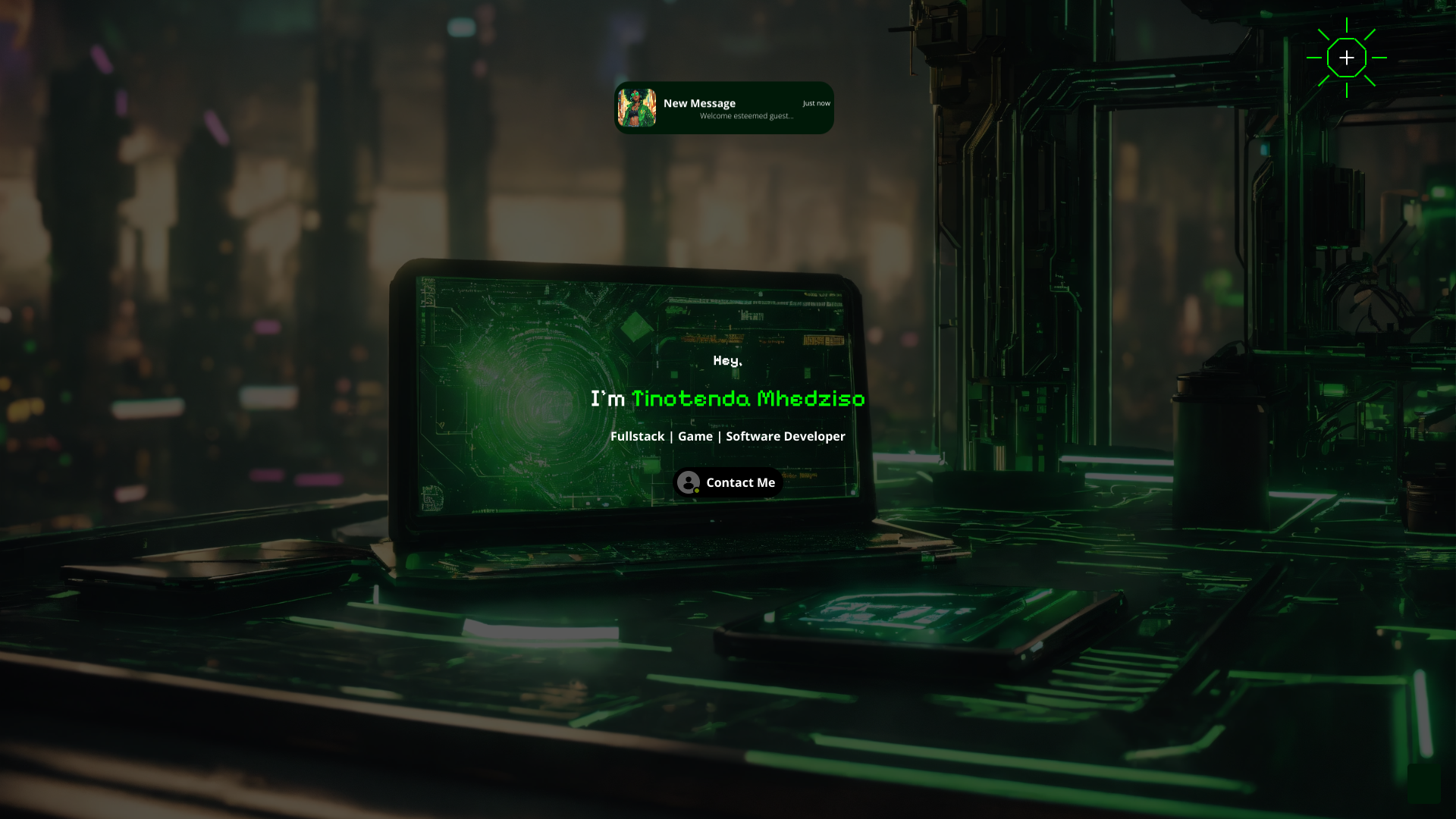 Tino Mhedziso's Software Engineer portfolio screenshot