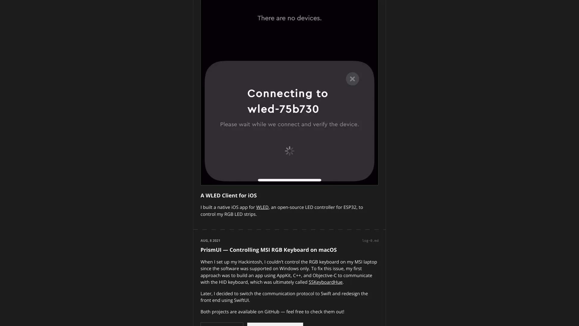 screenshot of more of Erik Bautista Santibanez's portfolio and their work