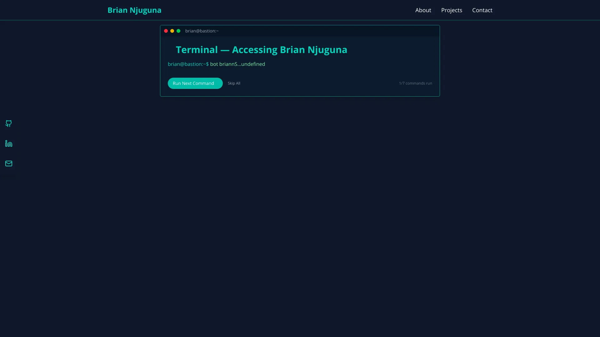 screenshot of more of Brian Njuguna's portfolio and their work