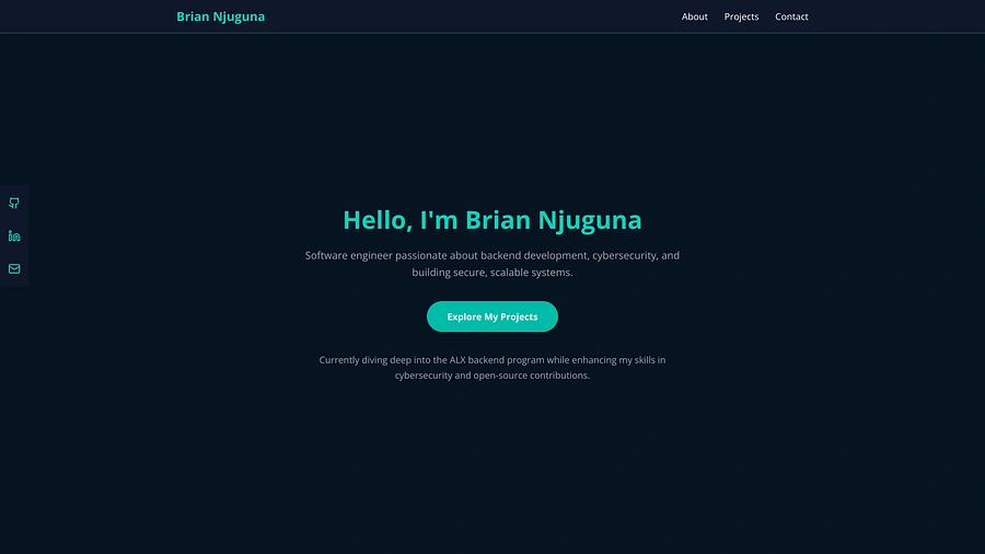 Brian Njuguna portfolio preview 1