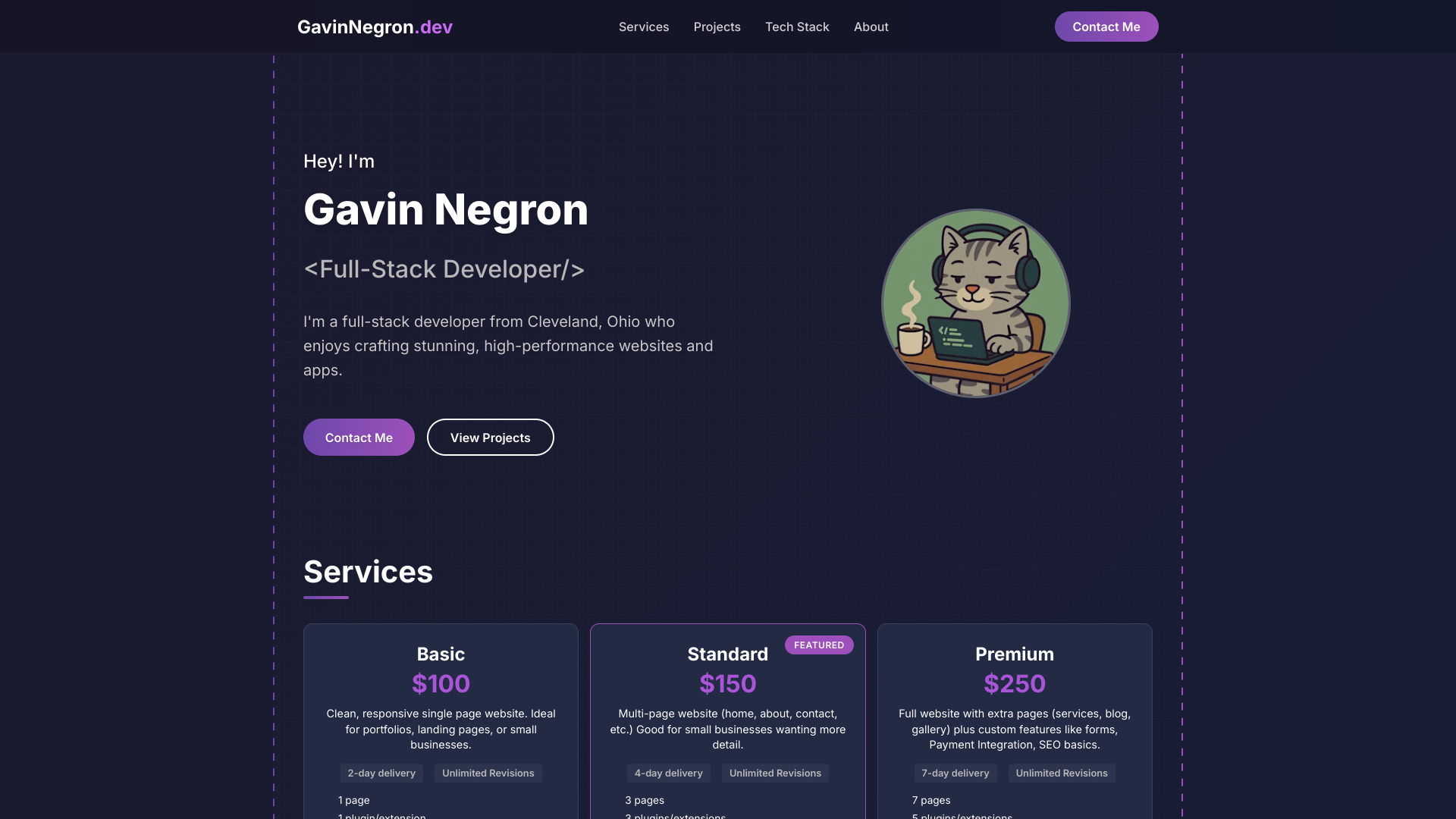Gavin Negron portfolio preview