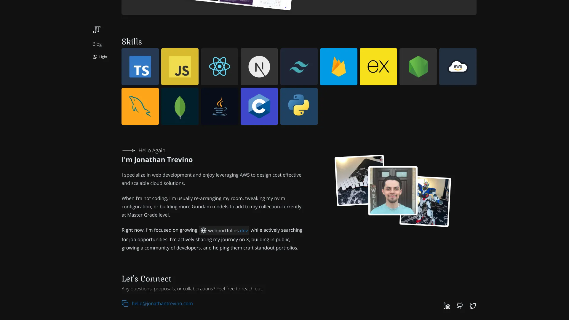 screenshot of more of Jonathan Trevino's portfolio and their work