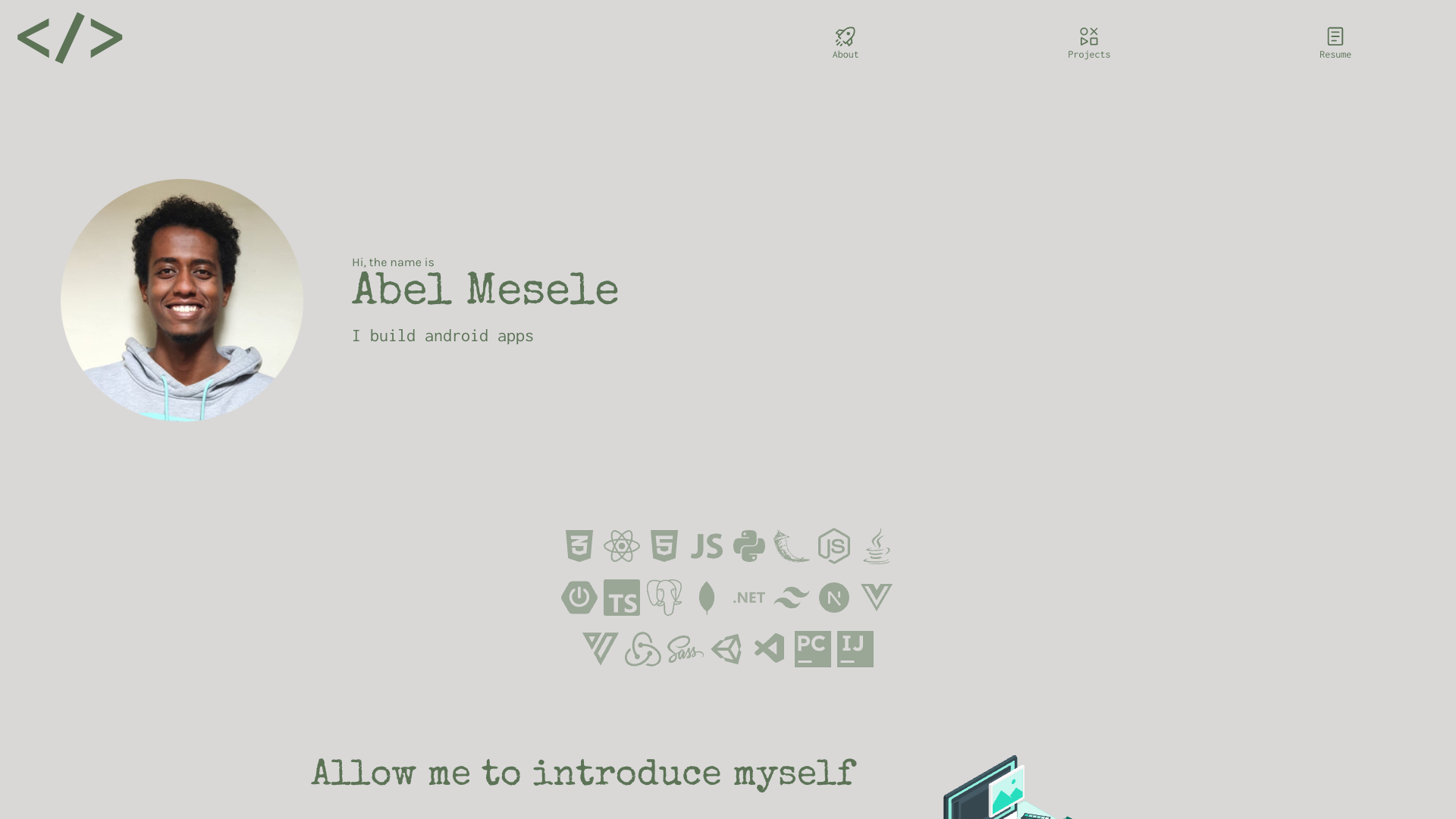Abel Hailu portfolio preview
