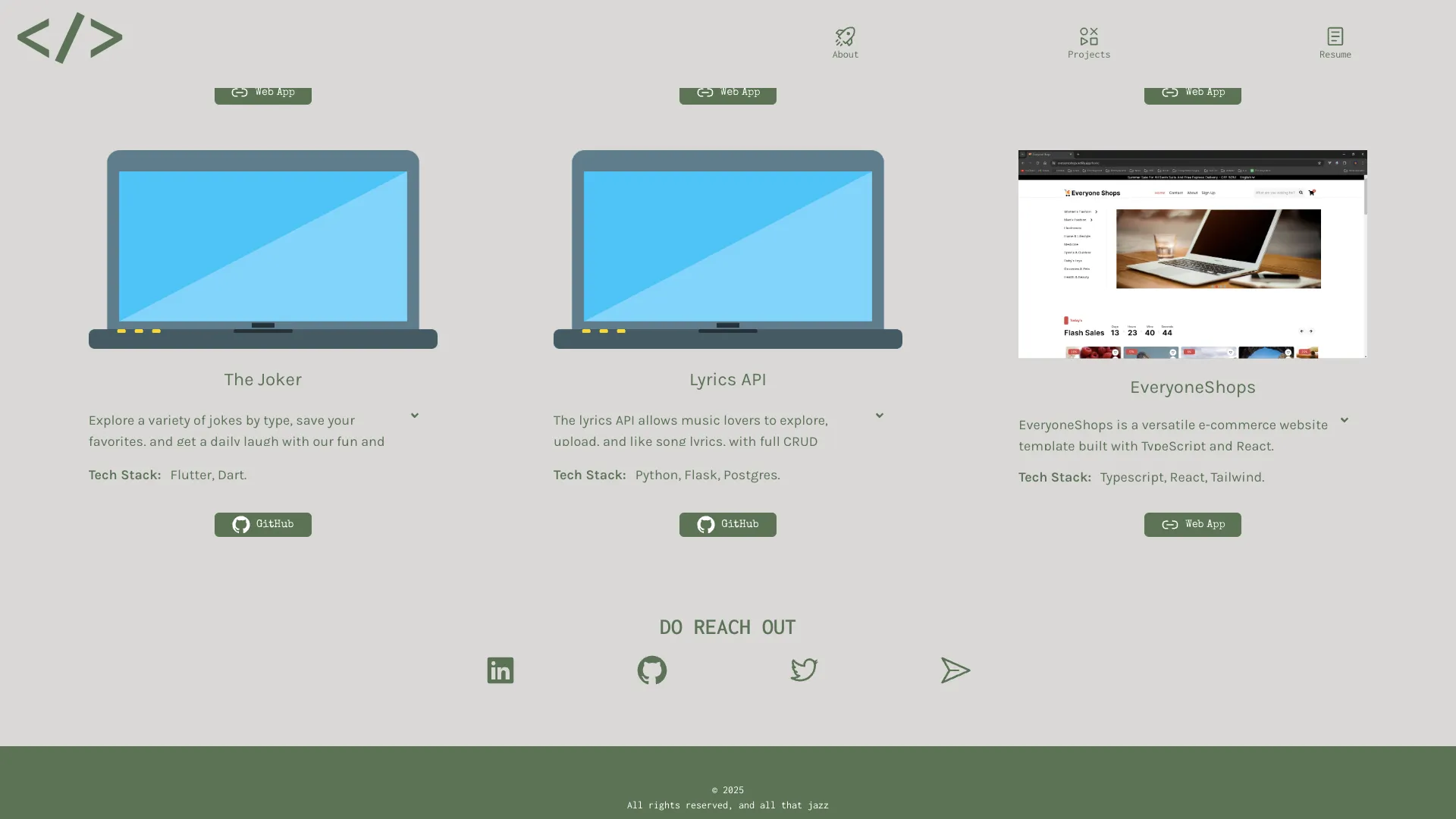 screenshot of more of Abel Hailu's portfolio and their work