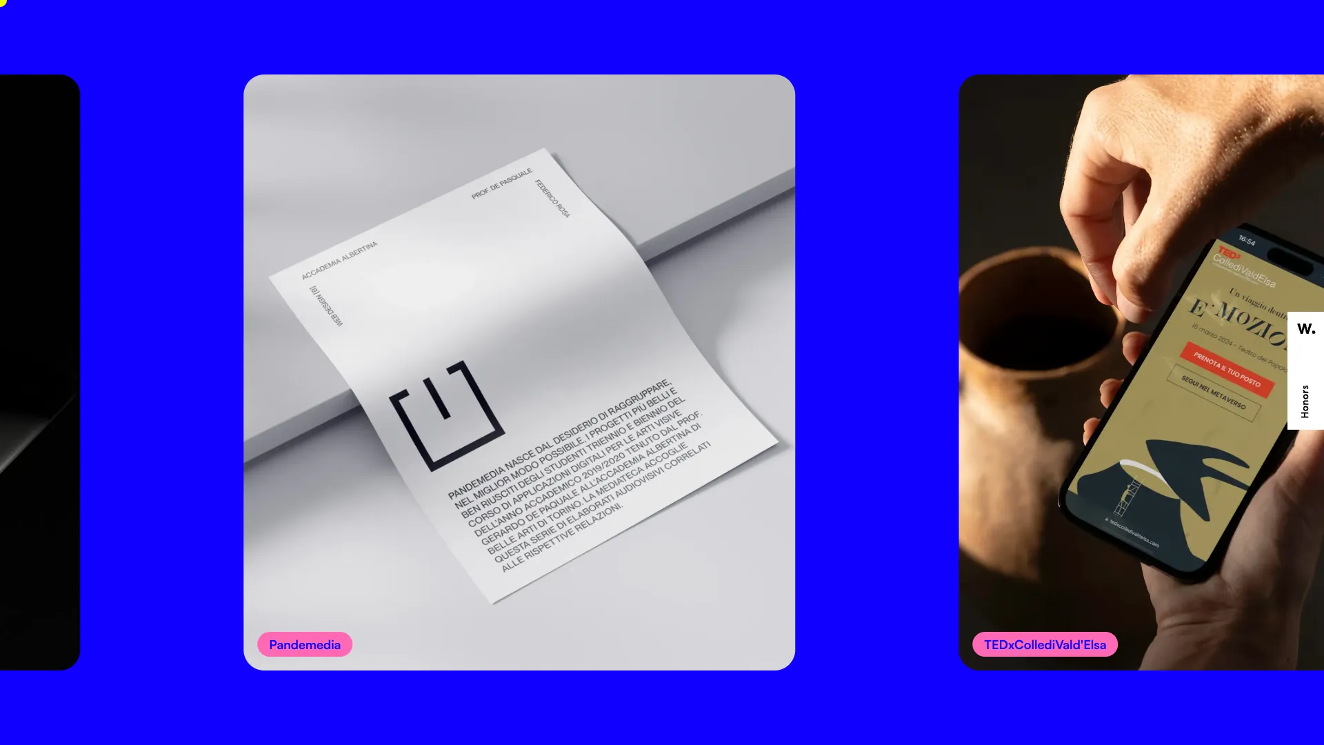 screenshot of more of Federico Rosa's portfolio and their work
