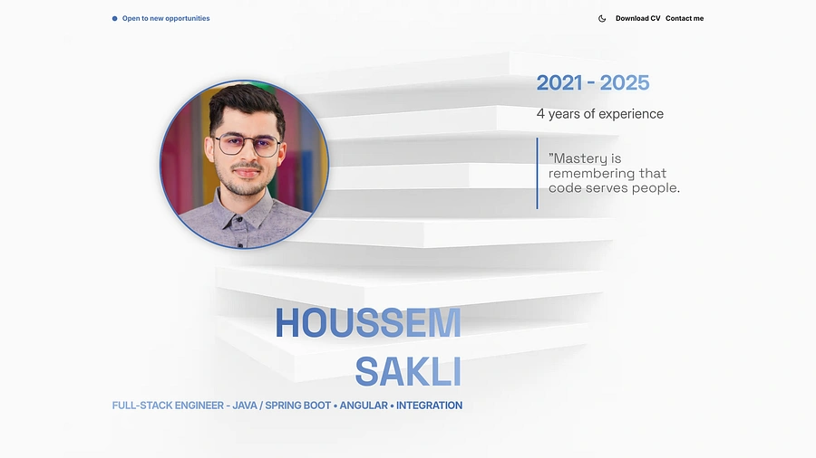 Houssem SAKLI portfolio preview 1