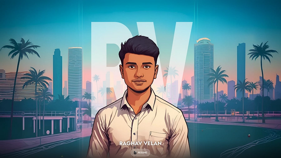 Raghav Velan portfolio preview 1