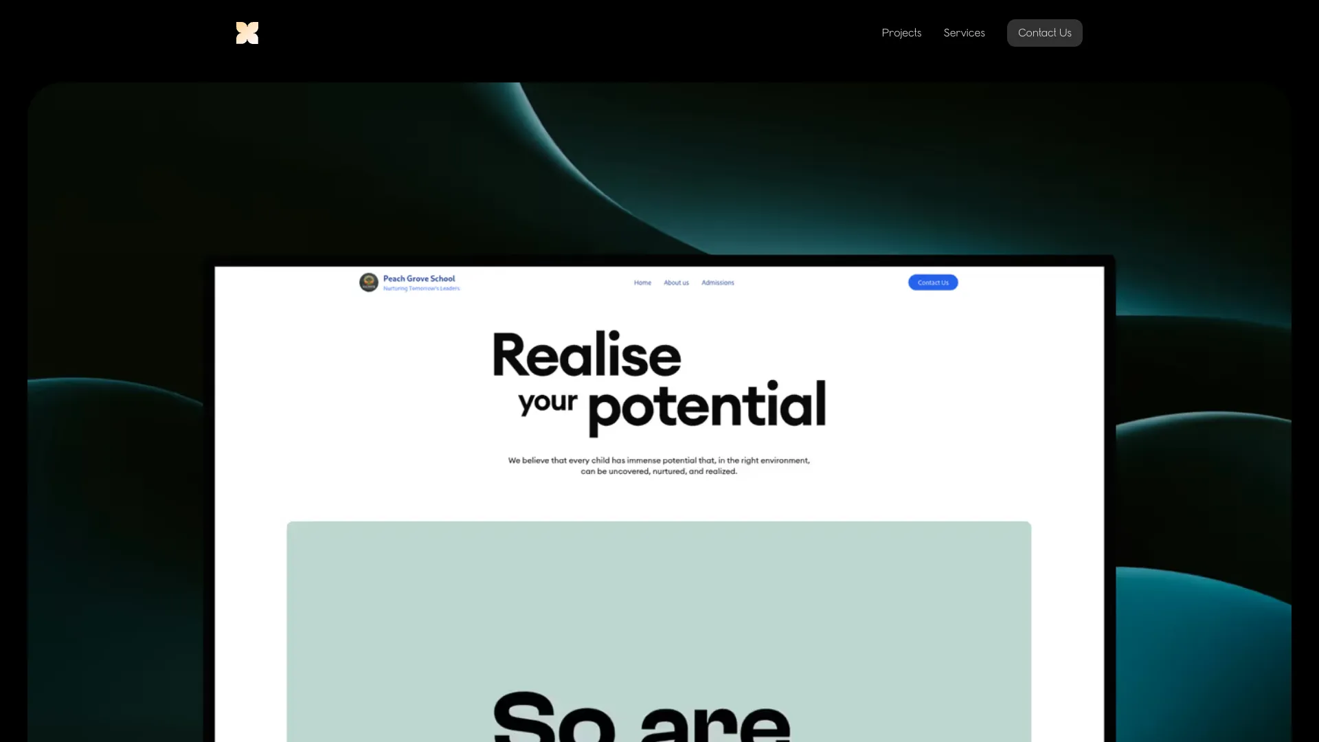 screenshot of more of designah design's portfolio and their work