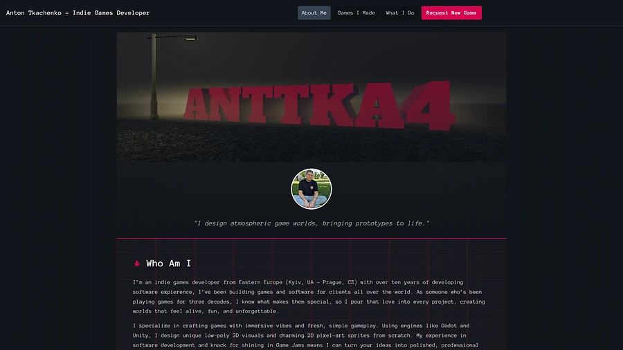 Anton Tkachenko portfolio preview 1