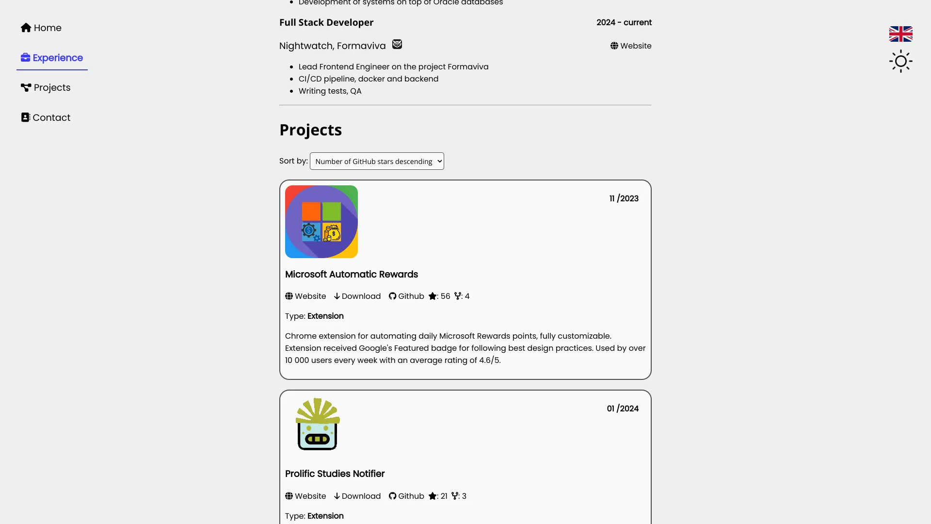 screenshot of more of Svit Spindler's portfolio and their work