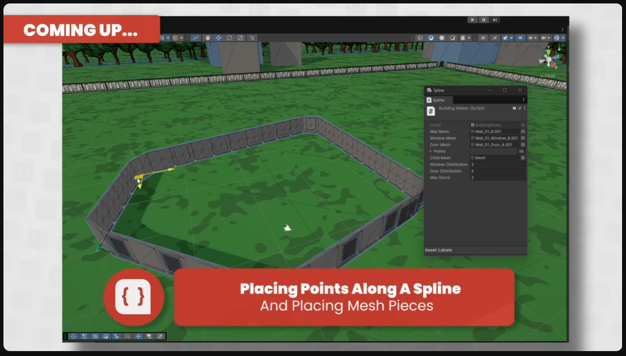 How to Procedurally Generate Buildings using Splines in Unity