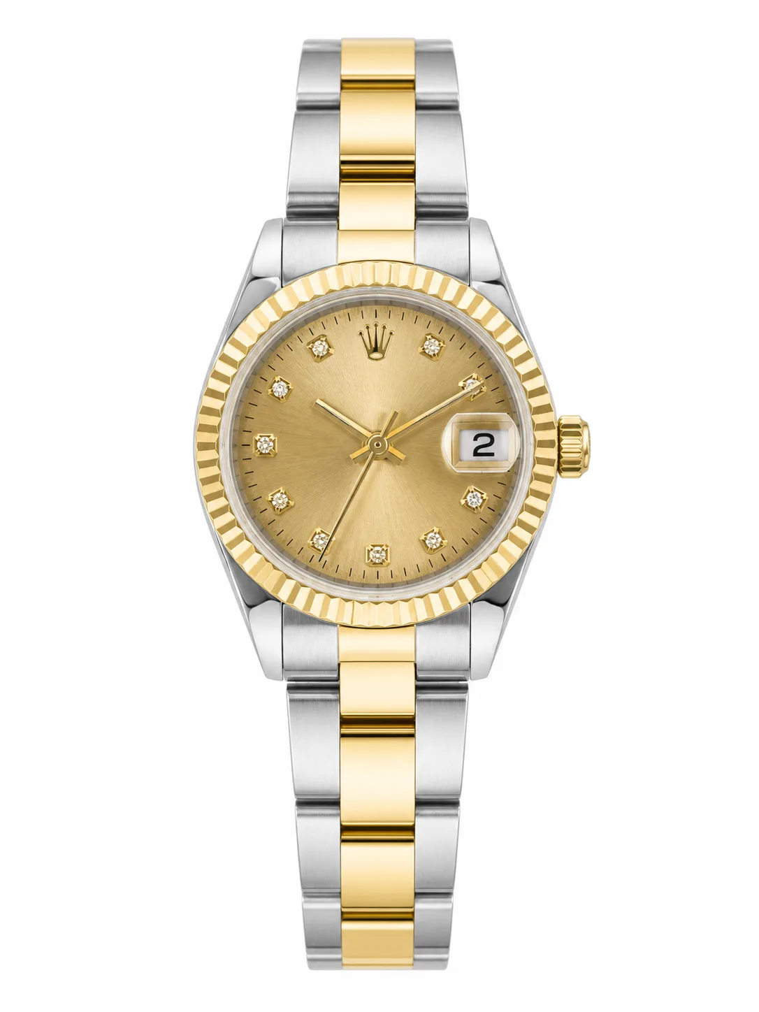 Rolex Datejust femme champagne