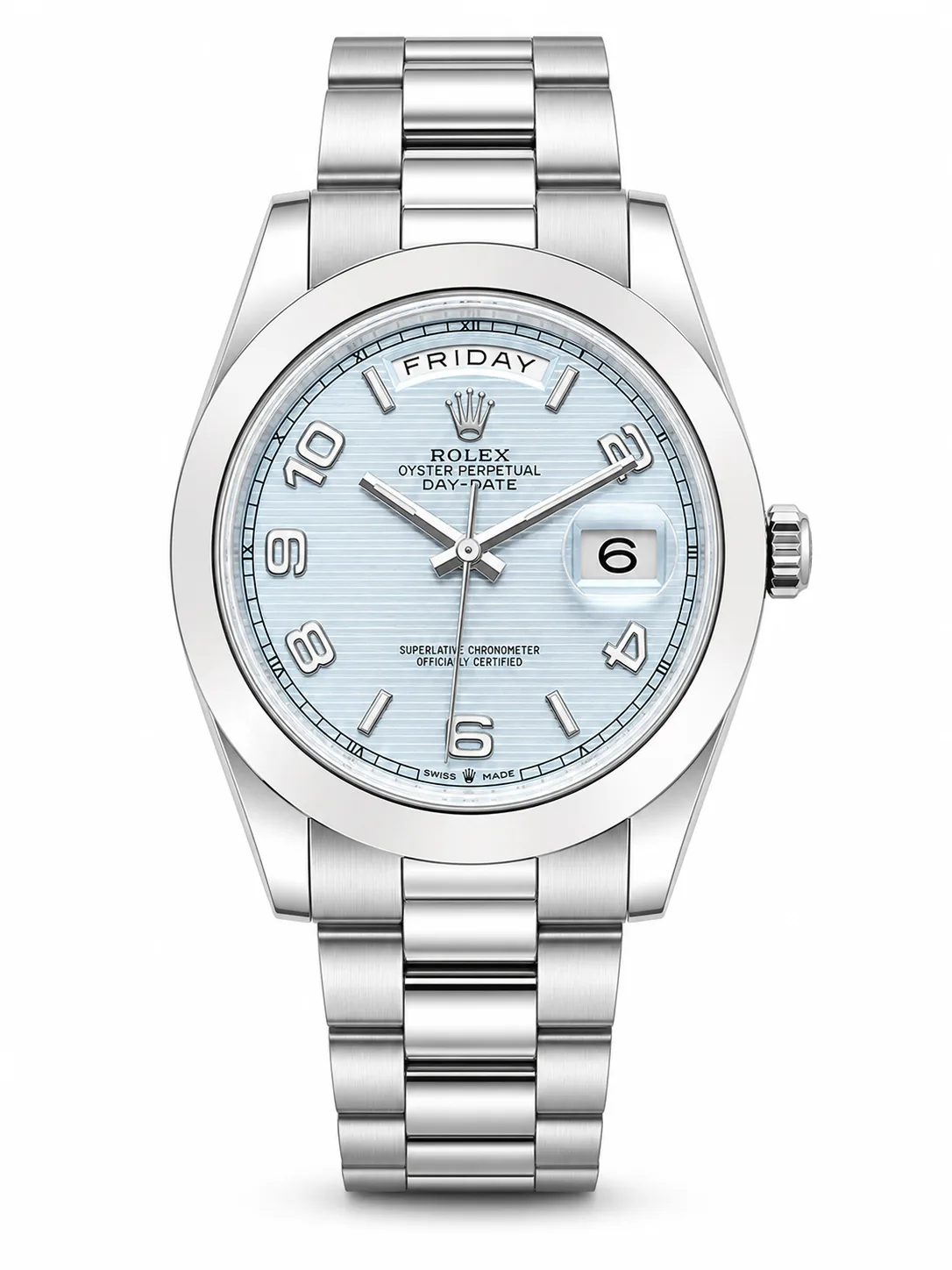 Rolex Day-Date acier vue 3