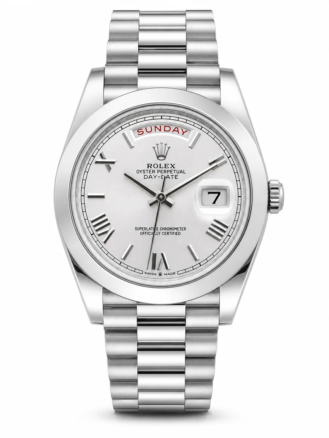 Rolex Day-Date acier vue 2
