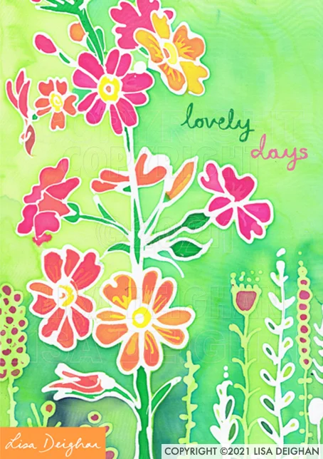 Batik Garden Green
