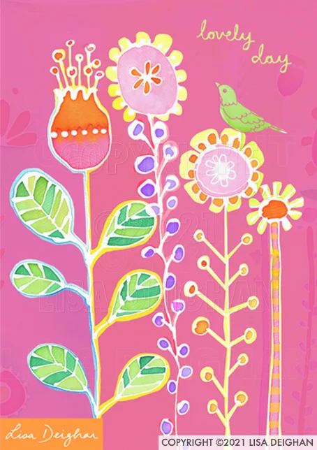 Batik Garden Pink