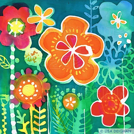 Bright Batik Garden