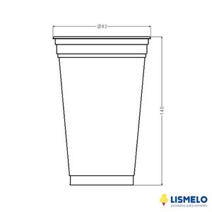 Copo para milk shake 500ml