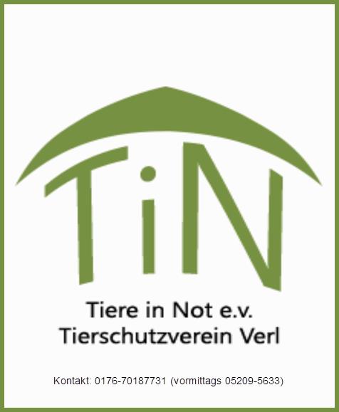 Tierschutzverein Tiere in Not e.V. Verl Logo