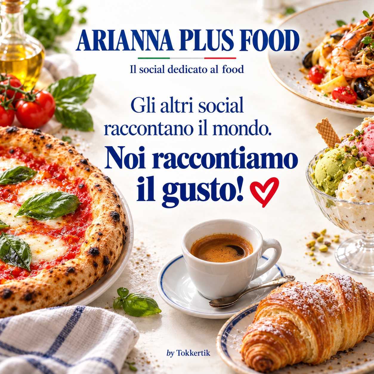 🍕 Gli altri social raccontano il mondo. Noi raccontiamo il gusto! ❤️