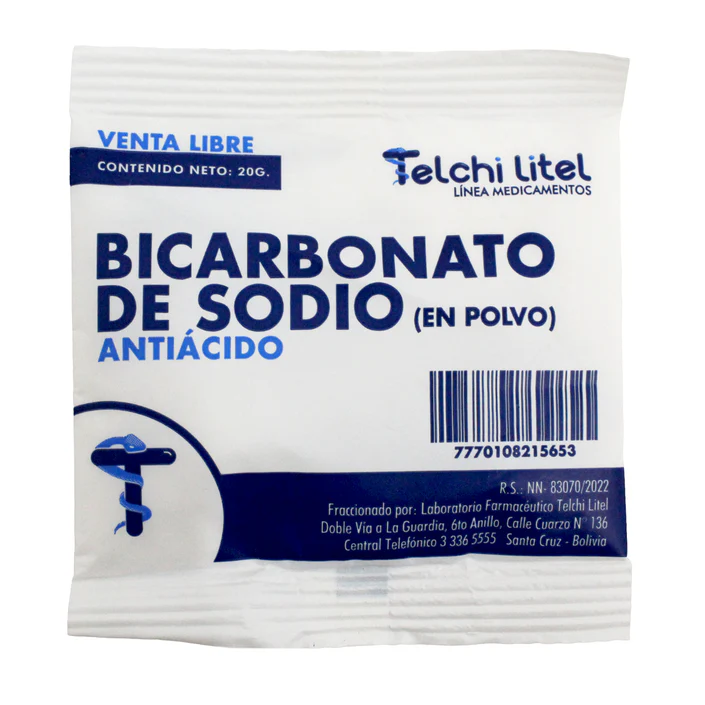 BICARBONATO DE SODIO SOBRE X 20 G X 50 UNID  (TELCHI)