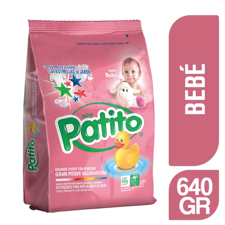 Detergente Polvo Patito Bebe 640 gr