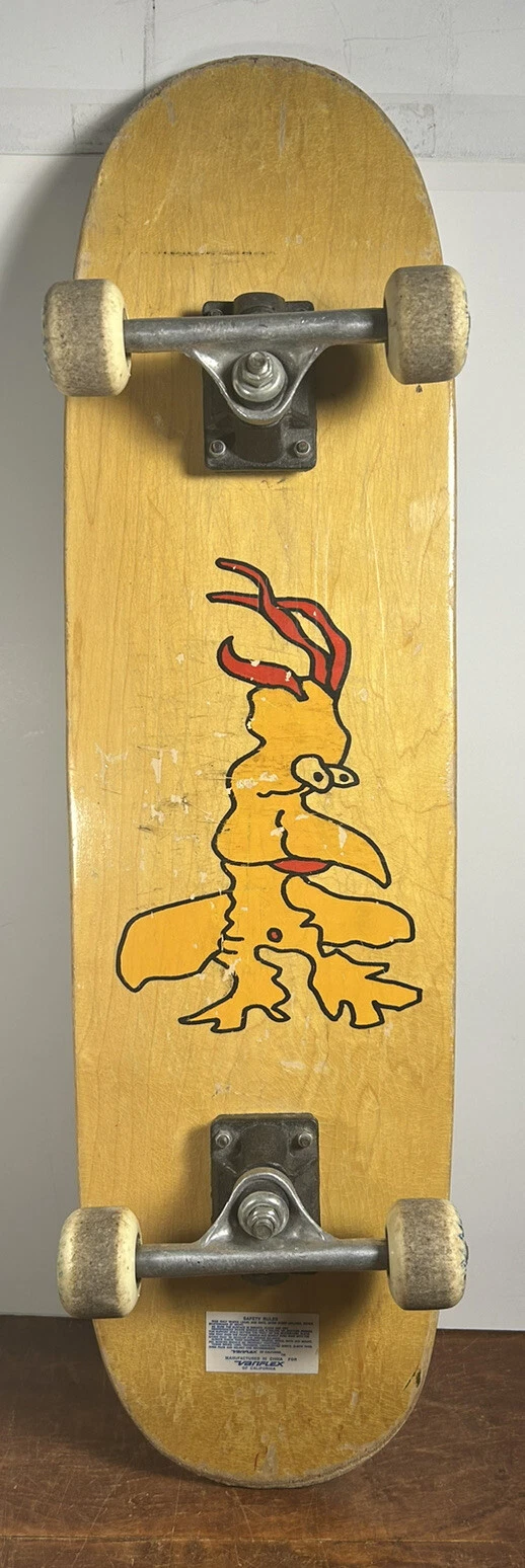 1980s Vintage VARIFLEX "Chicken" SKATEBOARD Old School OG Skate 31x8x4.5" Air