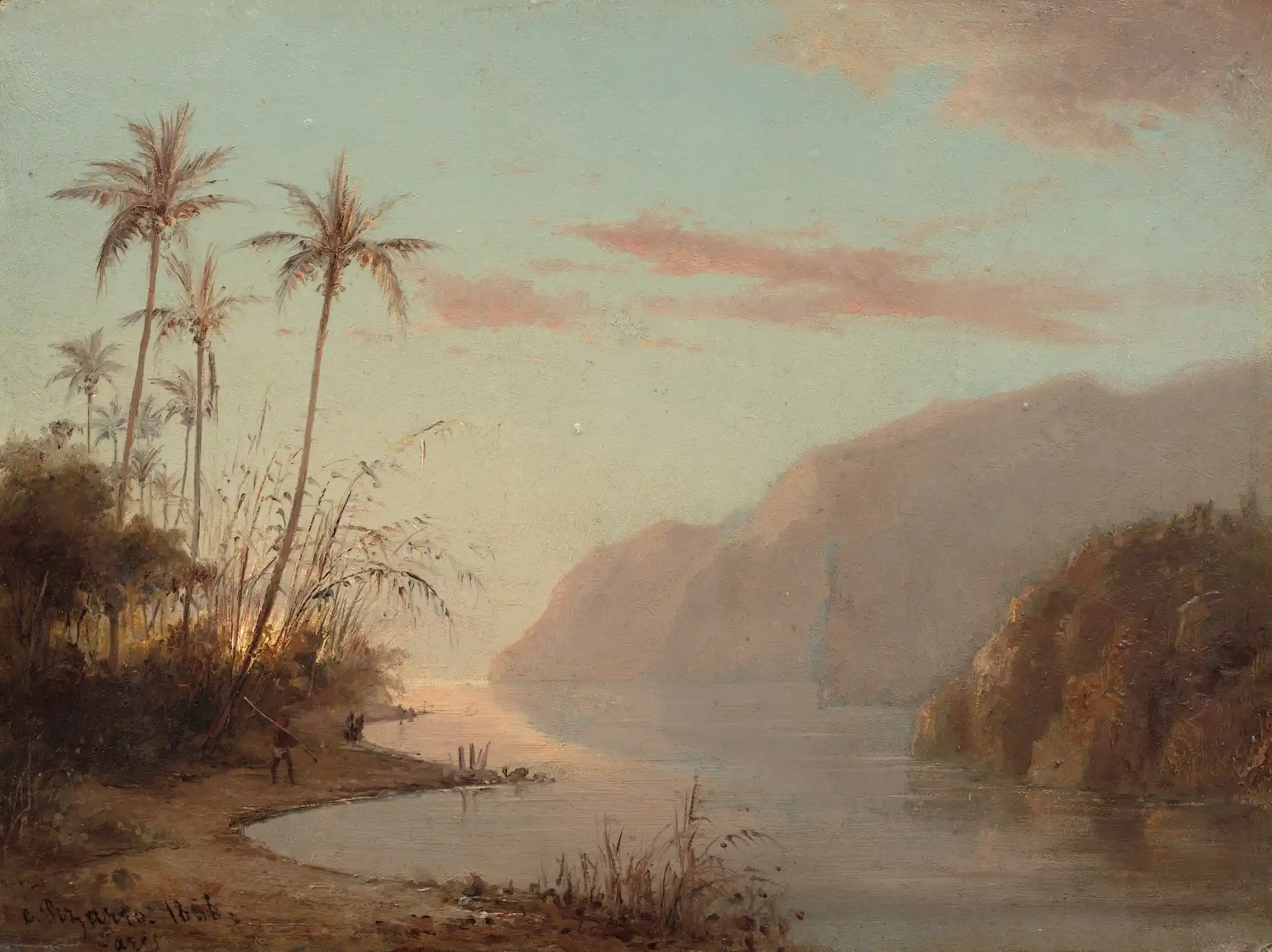 A Creek in St. Thomas (Virgin Islands), by Camille Pissarro