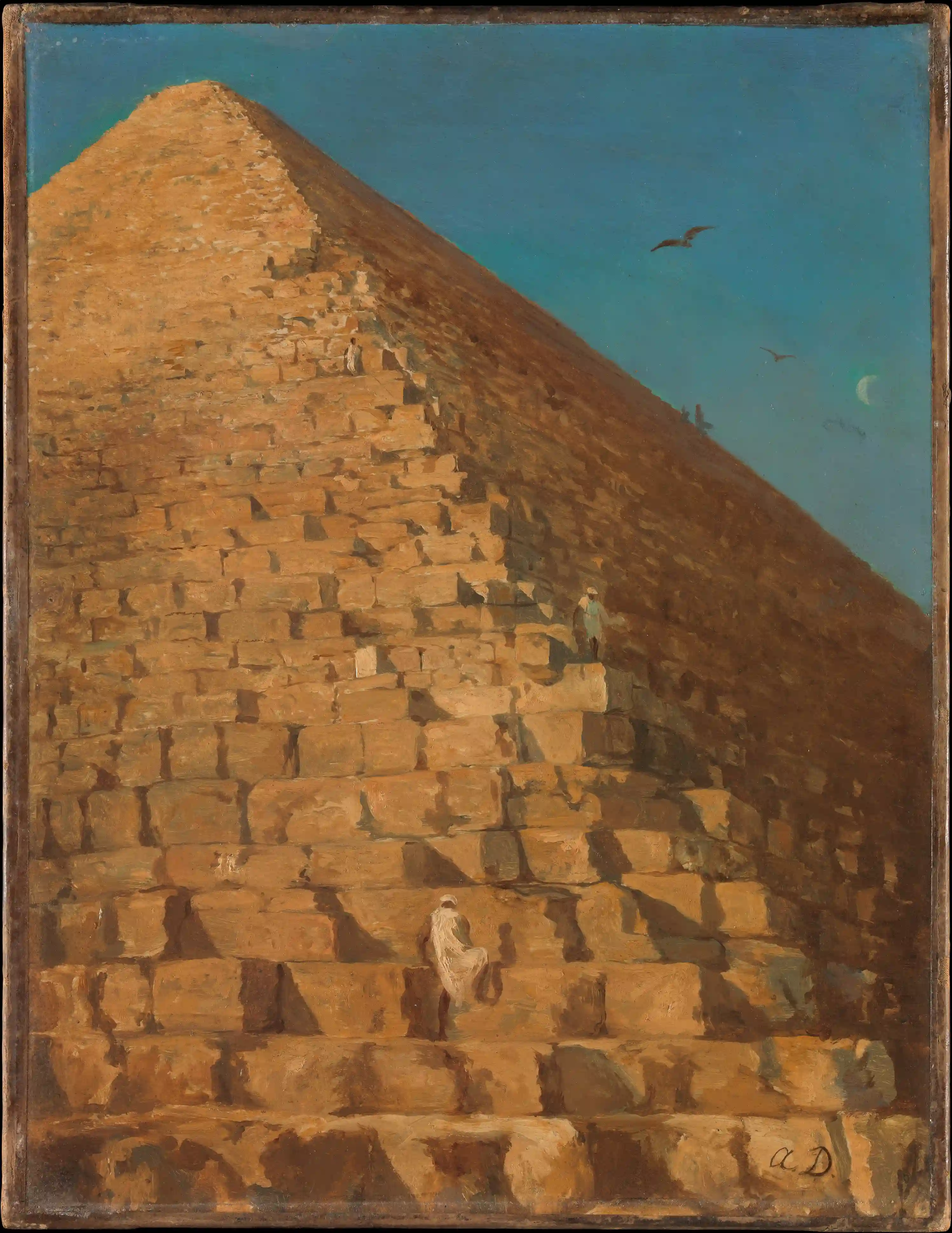 The Great Pyramid, Giza, by Adrien Dauzats