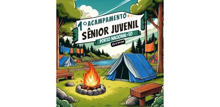 Banner Ajude o 1º Acampamento Católico Sênior Juvenil de Porto Nacional - TO